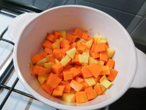 soffriggere zucca e patate