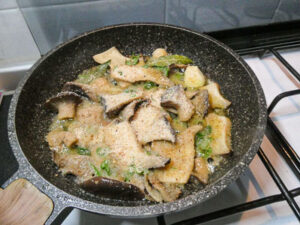 cottura funghi cardoncelli gratinati