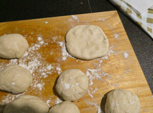 palline di impasto per i panini