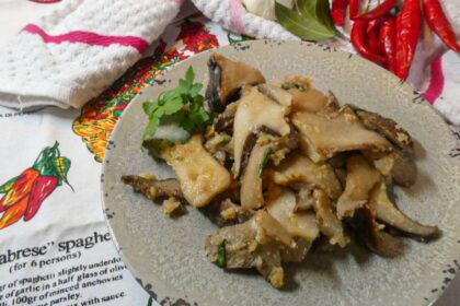 Funghi cardoncelli gratinati in padella