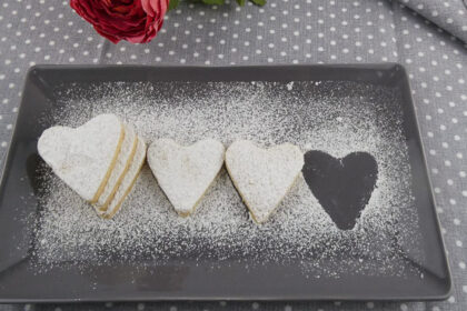 Biscotti a cuore (canestrelli) per san valentino