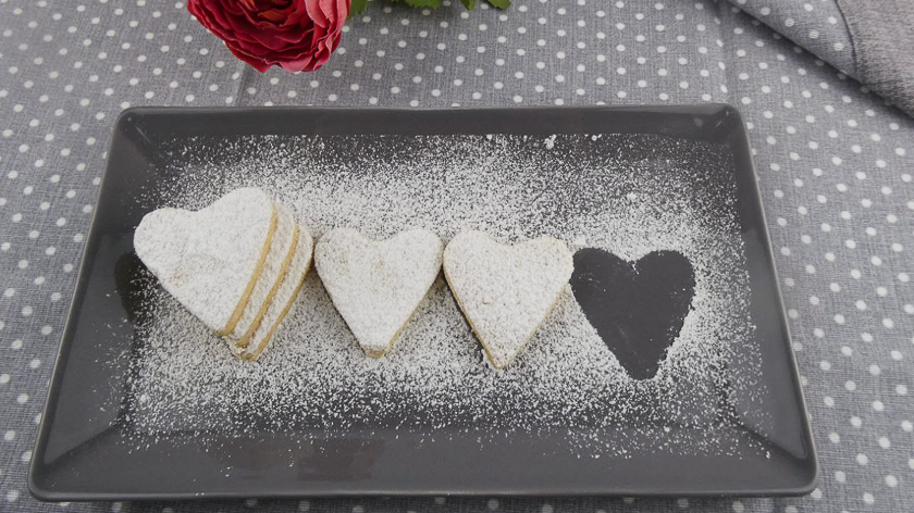 Biscotti a cuore (canestrelli) per san valentino