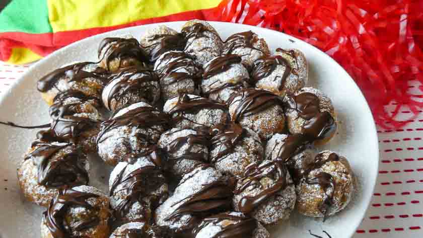 Castagnole al cioccolato