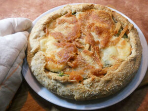 cuocere torta salata con scarola