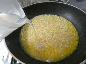 preparazione risotto