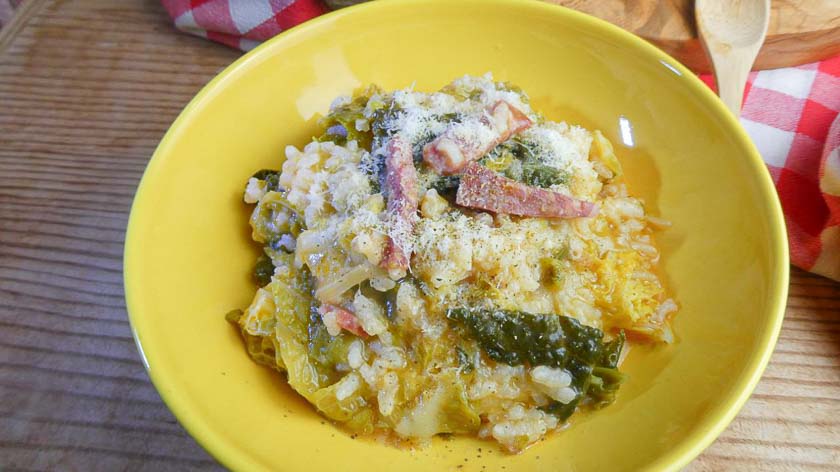 Ricetta Minestra di verza e riso