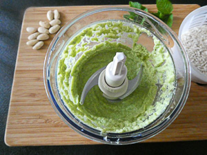pesto di zucchine e menta