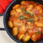 Gnocchi di patate al sugo di peperoni
