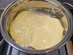 scottare le sfoglie di pasta