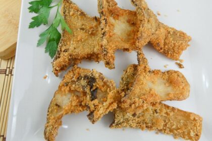 Cotolette di funghi cardoncelli impanati e fritti