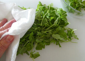 asciugare la rucola