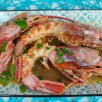 Gamberoni al forno con salsa al limone (salsa citronette)