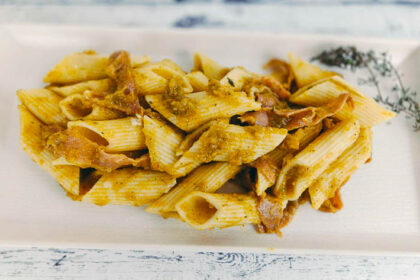 Pasta con crema di ortaggi (minestrone surgelato passato)