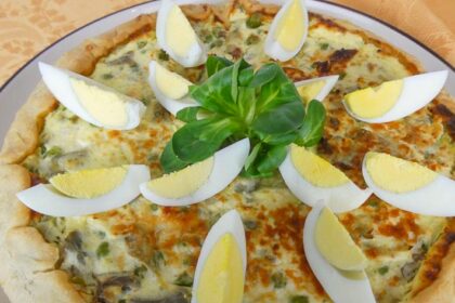 Torta salata di Pasqua con uova