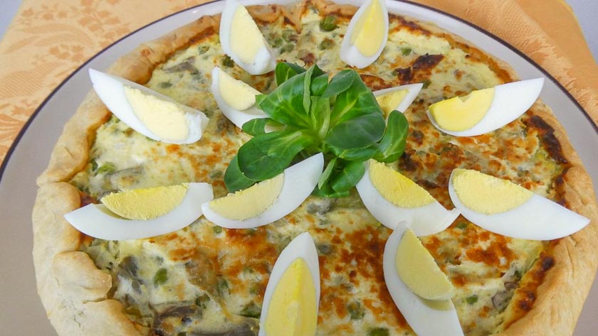 Torta salata di Pasqua con uova