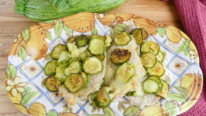 Scaloppine di lonza di maiale con zucchine