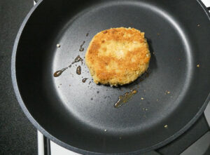 burger di ceci cotto in padella