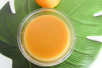 Crema vegana al pompelmo rosa con latte di avena