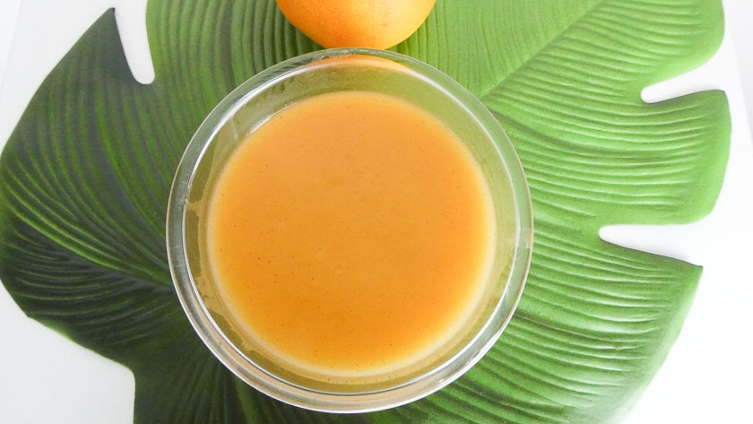 Crema vegana al pompelmo rosa con latte di avena