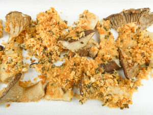 funghi cardoncelli gratinati al forno croccanti