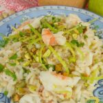 Risotto agli Scampi, Agrumi e Pistacchi ricetta raffinata come al ristorante